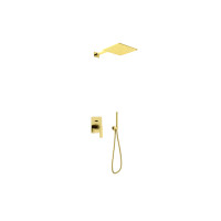 Душова система KOHLMAN EXPERIENCE 25 BRUSHED GOLD + BOX прихованого монтажу