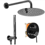 Душова система REA LUNGO BLACK GLOSSY + BOX прихованого монтажу *