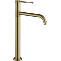 Змішувач для раковини VBI VELARO BRUSHED GOLD високий
