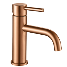 Змішувач для раковини (умивальника) REA LUNGO BRUSHED COPPER низький