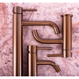 Змішувач для раковини (умивальника) REA LUNGO BRUSHED COPPER низький