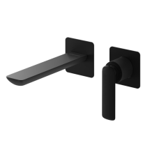 Змішувач для раковини (умивальника) KOHLMAN EXPERIENCE BLACK MATT + BOX прихованого монтажу *