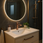 Змішувач для раковини (умивальника) REA ARGUS BRUSHED COPPER низький