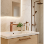 Змішувач для раковини (умивальника) REA ARGUS BRUSHED COPPER низький