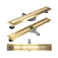 Трап для душу REA NEOX 70 PRO BRUSHED GOLD 2в1 матове золото