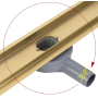 Трап для душу REA NEOX 70 PRO BRUSHED GOLD 2в1 матове золото