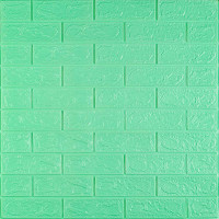 3D панель самоклеюча 700х770х3мм цегла М'ята (012-3) SW-00000233