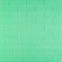 3D панель самоклеюча 700х770х3мм цегла М'ята (012-3) SW-00000233