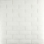3D панель самоклеюча 700х770х3мм цегла Біла (001-3) SW-00000174