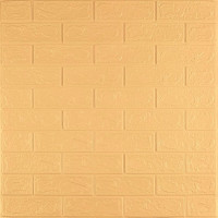 3D панель самоклеюча 700х770х3мм цегла Жовто-пісочна (009-3) SW-00000229