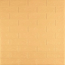 3D панель самоклеюча 700х770х3мм цегла Жовто-пісочна (009-3) SW-00000229