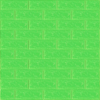 3D панель самоклеюча 700х770х3мм цегла Зелена (013-3) SW-00000639