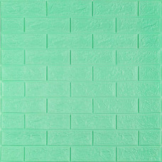 3D панель самоклеюча 700х770х5мм цегла М'ята (012-5) SW-00000148