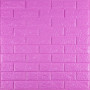 3D панель самоклеюча 700х770х5мм цегла Пурпурна (14-5) SW-00001334
