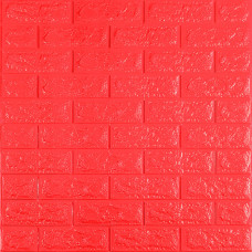 3D панель самоклеюча 700х770х7мм цегла Червона (008-7) SW-00000054