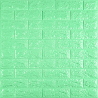 3D панель самоклеюча 700х770х7мм цегла М'ятний (012-7) SW-00000050