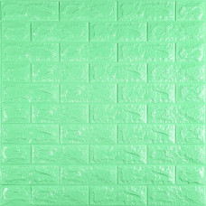 3D панель самоклеюча 700х770х7мм цегла М'ятний (012-7) SW-00000050