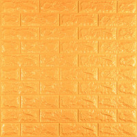 3D панель самоклеюча 700х770х7мм цегла Золотий (011-7) SW-00000052