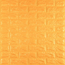 3D панель самоклеюча 700х770х7мм цегла Золотий (011-7) SW-00000052