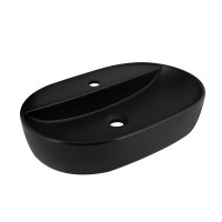 Раковина-чаша Qtap Scorpio 600х400х120 Matt black QT142203MBMBN