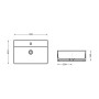 Раковина Qtap Nando LT 500х420х130 Matt black QT12116146AMB