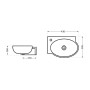Раковина Qtap Leo 430x285x160 White QT11111008LW