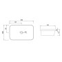 Раковина Qtap Scorpio 615х390х150 White QT1411K491WN