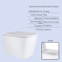 Готове рішення Qtap для ванної кімнати: підвісний унітаз Tern Ultra Quiet 525x345x360 + комплект інсталяції Nest 4 в 1 (лінійна клавіша Chrome)