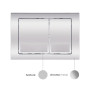 Готове рішення Qtap для ванної кімнати: підвісний унітаз Robin Ultra Quiet 490x365x325 + комплект інсталяції Nest 4 в 1 (квадратна клавіша Chrome)