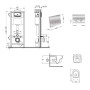 Готове рішення Qtap для ванної кімнати: підвісний унітаз Swan Ultra Quiet 520x360x320 + комплект інсталяції Nest 4 в 1 (кругла клавіша Chrome)