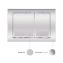 Готове рішення Qtap для ванної кімнати: підвісний унітаз Jay Rimless 520х360х320 + комплект інсталяції Nest 4 в 1 (квадратна клавіша Chrome)