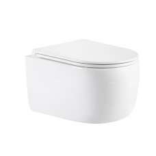Унітаз підвісний Qtap Taurus Ultra Quiet 515×360×350 мм, White, з сидінням Slim Duroplast / Soft-close / Quick Release QTTAU26W49116