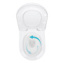 Унітаз підвісний Qtap Robin ML Ultra Quiet 490x365x325мм, з сидінням Soft-close MagLock, White