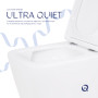 Унітаз підвісний Qtap Crow безобідковий з сідінням Soft-close QT05335171W
