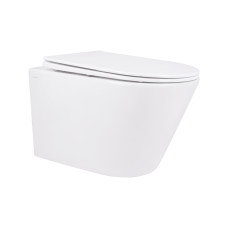 Унітаз підвісний Qtap Swan безобідковий з сідінням Soft-close QT16335178W
