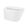 Унітаз підвісний Qtap Swan безобідковий з сідінням Soft-close QT16335178W