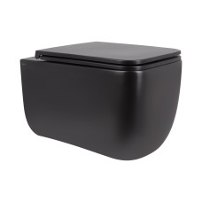 Унітаз підвісний Qtap Gemini безободковий з сидінням Soft-close QT2533076EUQMB