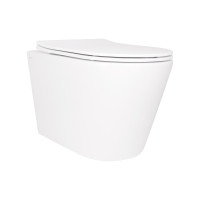 Унітаз підвісний Qtap Scorpio безободковий Ultra Quiet з сидінням Soft-close QT14332380ASW