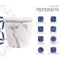 Унітаз підвісний Robin Ultra Quiet 490×365×325мм, Marble, з сидінням Slim Duroplast / Soft-close / Quick Release QT13332381АSMR Qtap
