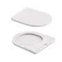 Унітаз підвісний Robin Ultra Quiet 490×365×325мм, Marble, з сидінням Slim Duroplast / Soft-close / Quick Release QT13332381АSMR Qtap
