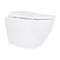 Унітаз підвісний Qtap Robin ML Ultra Quiet 520x365x365мм, з сидінням Soft-close MagLock, White