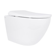 Унітаз підвісний Qtap Robin ML Ultra Quiet 520x365x365мм, з сидінням Soft-close MagLock, White