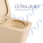 Унітаз підвісний Tern Ultra Quiet 490×365×325мм, Beige, з сидінням Slim Duroplast / Soft-close / Quick Release QT17332303ASSB Qtap