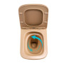 Унітаз підвісний Tern Ultra Quiet 490×365×325мм, Beige, з сидінням Slim Duroplast / Soft-close / Quick Release QT17332303ASSB Qtap