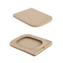 Унітаз підвісний Tern Ultra Quiet 490×365×325мм, Beige, з сидінням Slim Duroplast / Soft-close / Quick Release QT17332303ASSB Qtap