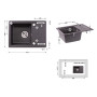 Кухонна мийка Lidz 620x435/200 GRF-13 (LIDZGRF13620435200)