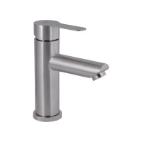 Змішувач для раковини Brinex Pure 001F низький Nickel BRIPUR001FNKL