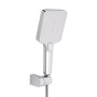 Змішувач для ванни Qtap Swan Cascada з поворотним виливом (з душовим гарнітуром) QTSWA260CRW45569 Chrome/White