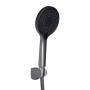 Змішувач для ванни Qtap Vlasta New (з душовим гарнітуром) QTVLA259GMB45643 Gunmetal Black PVD