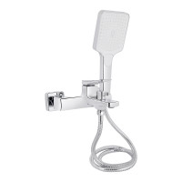 Змішувач для ванни Qtap Nando з душовим гарнітуром QTNAN259CRM48651 Chrome